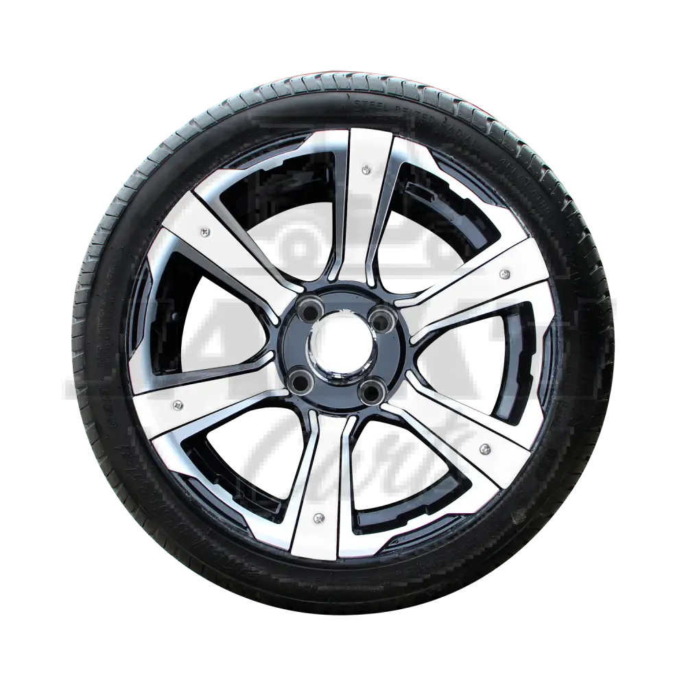 14" Radial Tire Assembly with Decoration