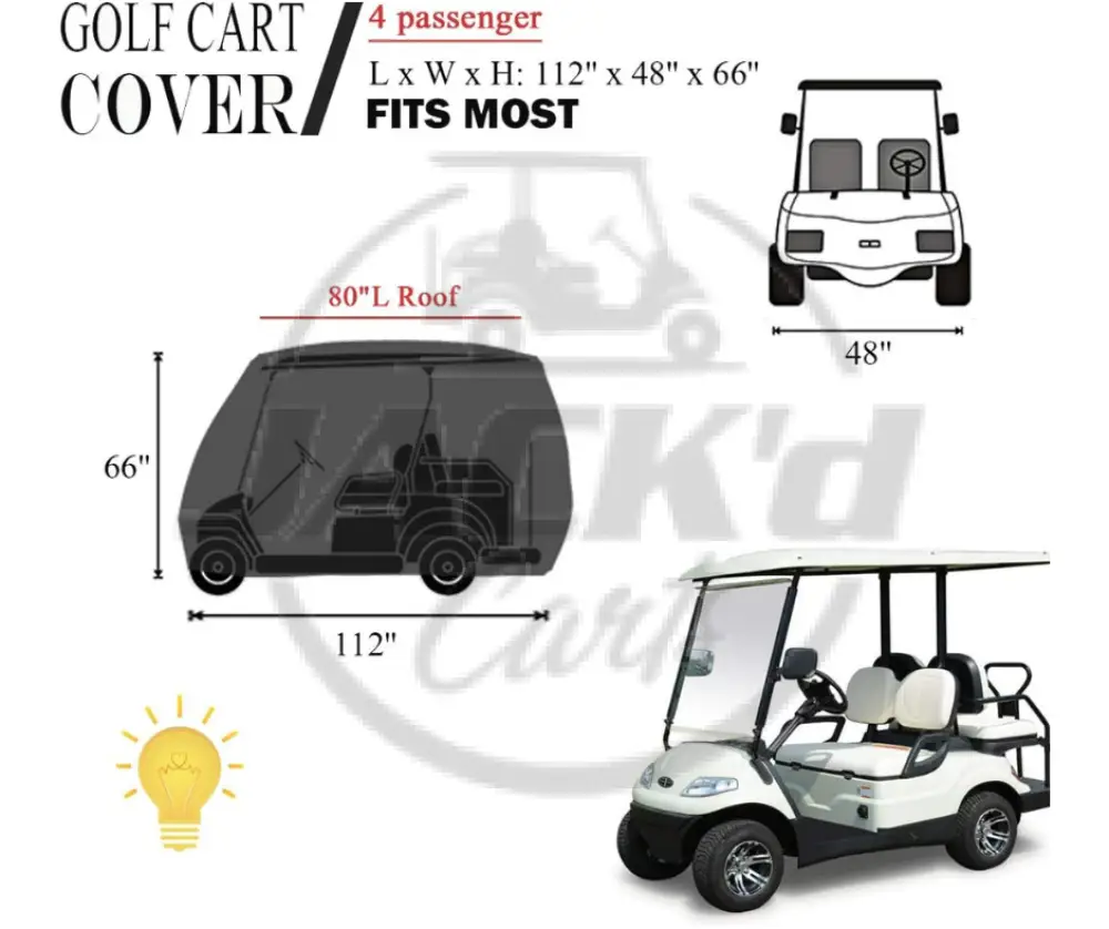 Golf Cart Cover for 4 Seaters - Image 4