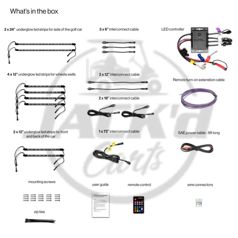 Extreme Strips - 2/4 Seat Cart + LED Controller - Image 3