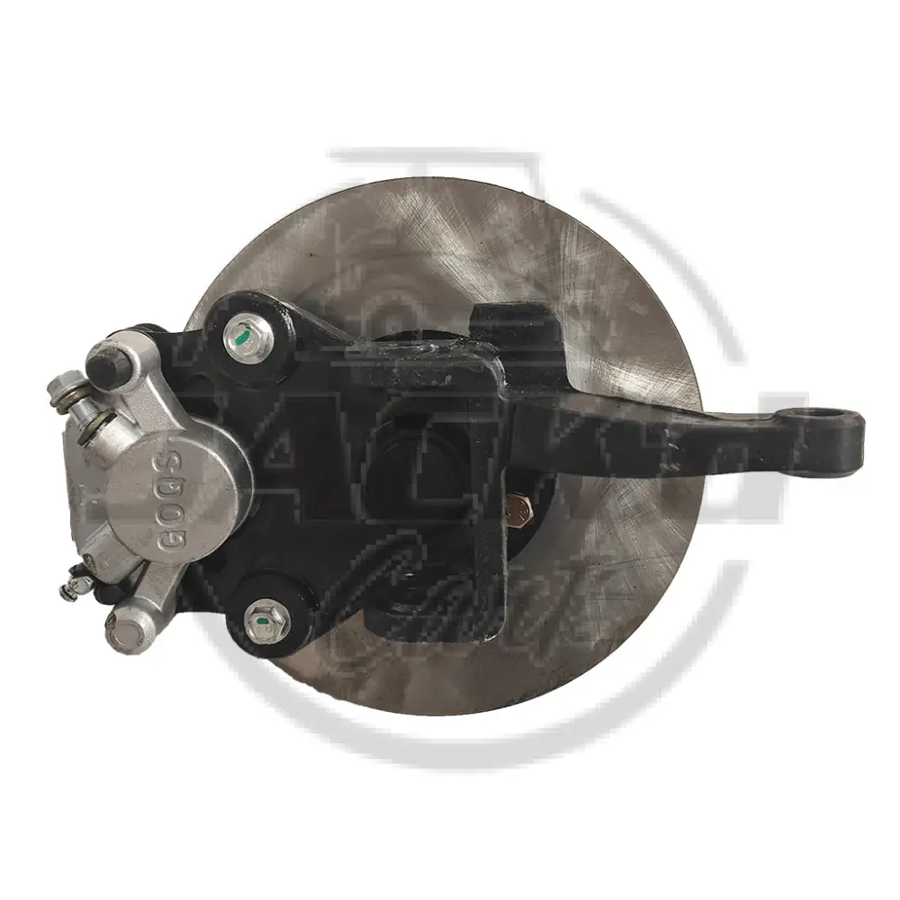Front Spindle & Disc Brake Assembly, Driver Side
