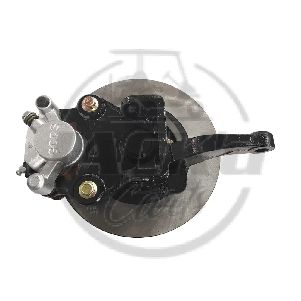 Front Spindle & Disc Brake Assembly, Passenger Side