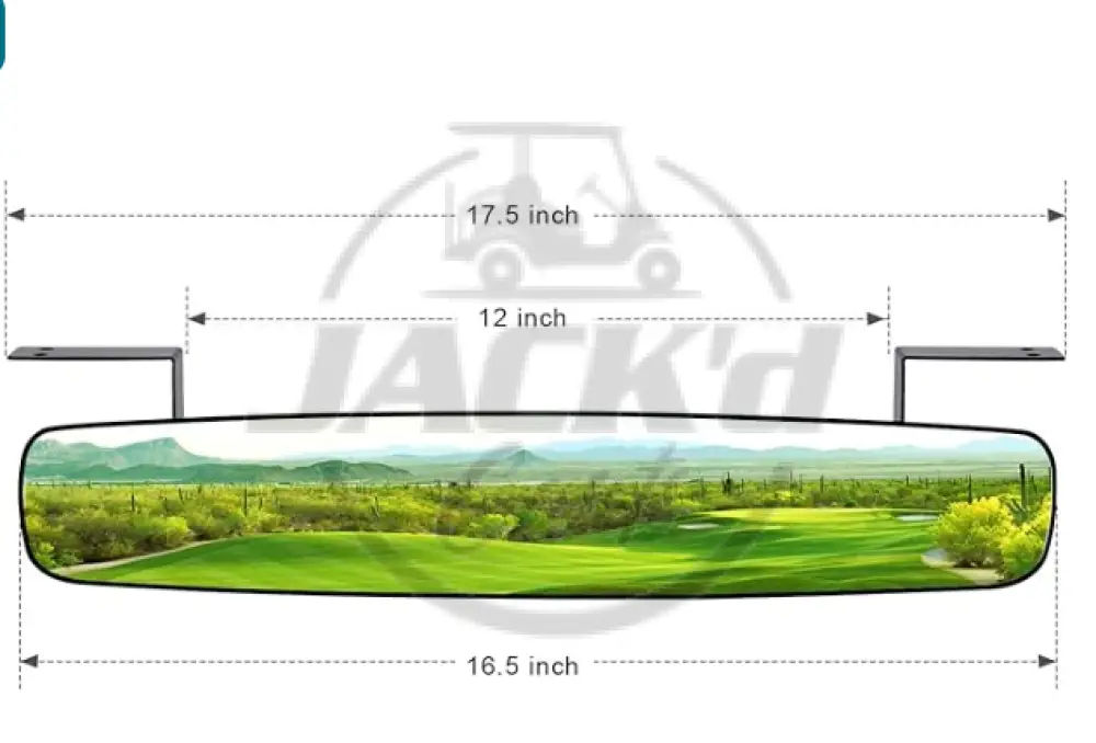 Golf Cart Rear View Mirror - Image 3