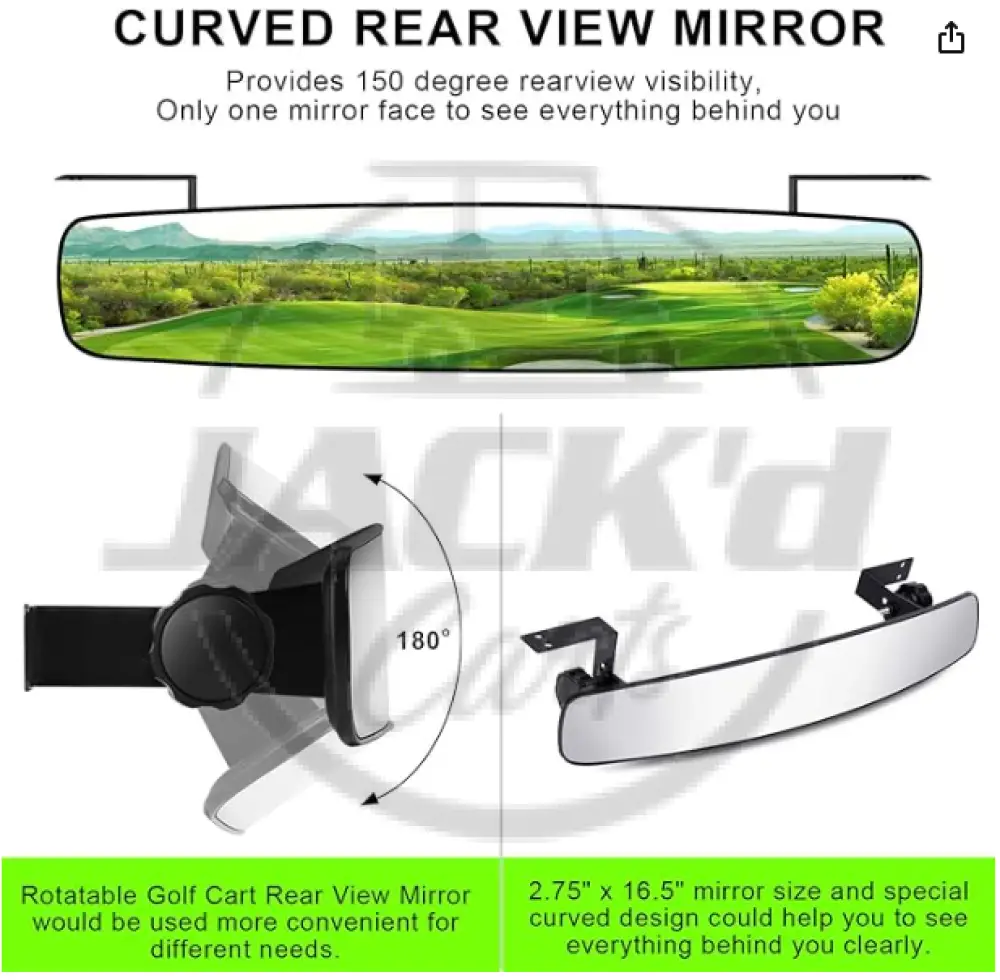 Golf Cart Rear View Mirror - Image 4