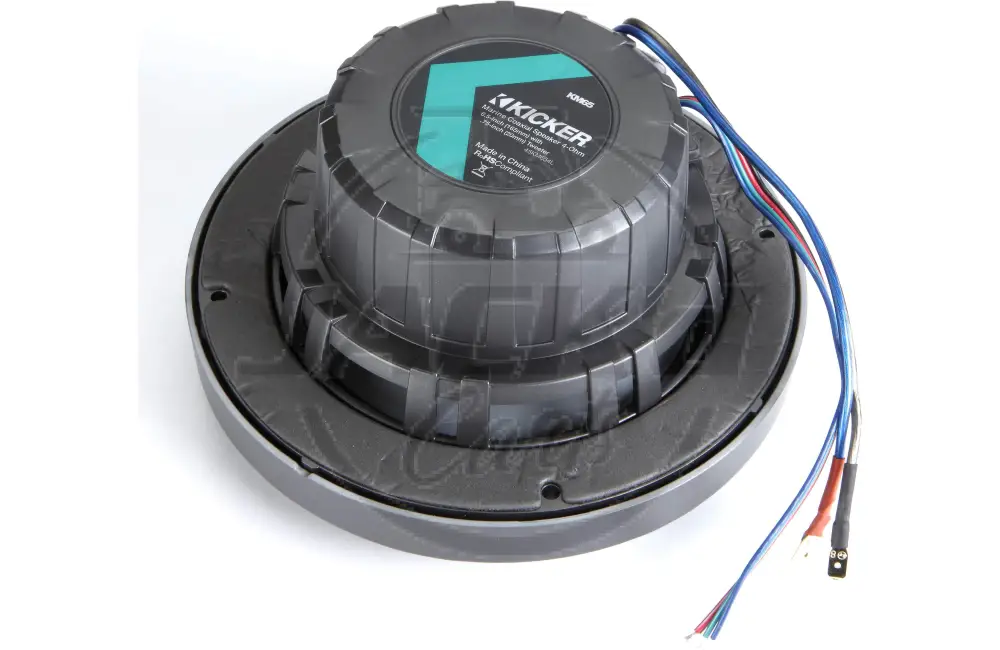 A Pair of Kicker 45KM654 6.5" 390w Marine Boat Speakers KM65 w/ White Grilles - Image 3