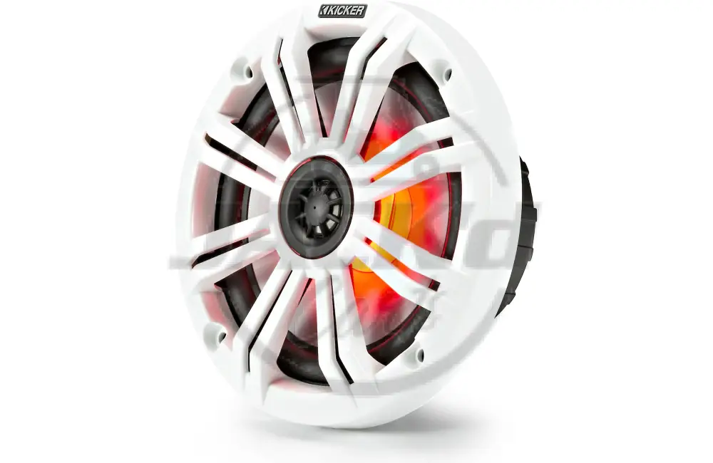 A Pair of Kicker 45KM654 6.5" 390w Marine Boat Speakers KM65 w/ White Grilles - Image 4