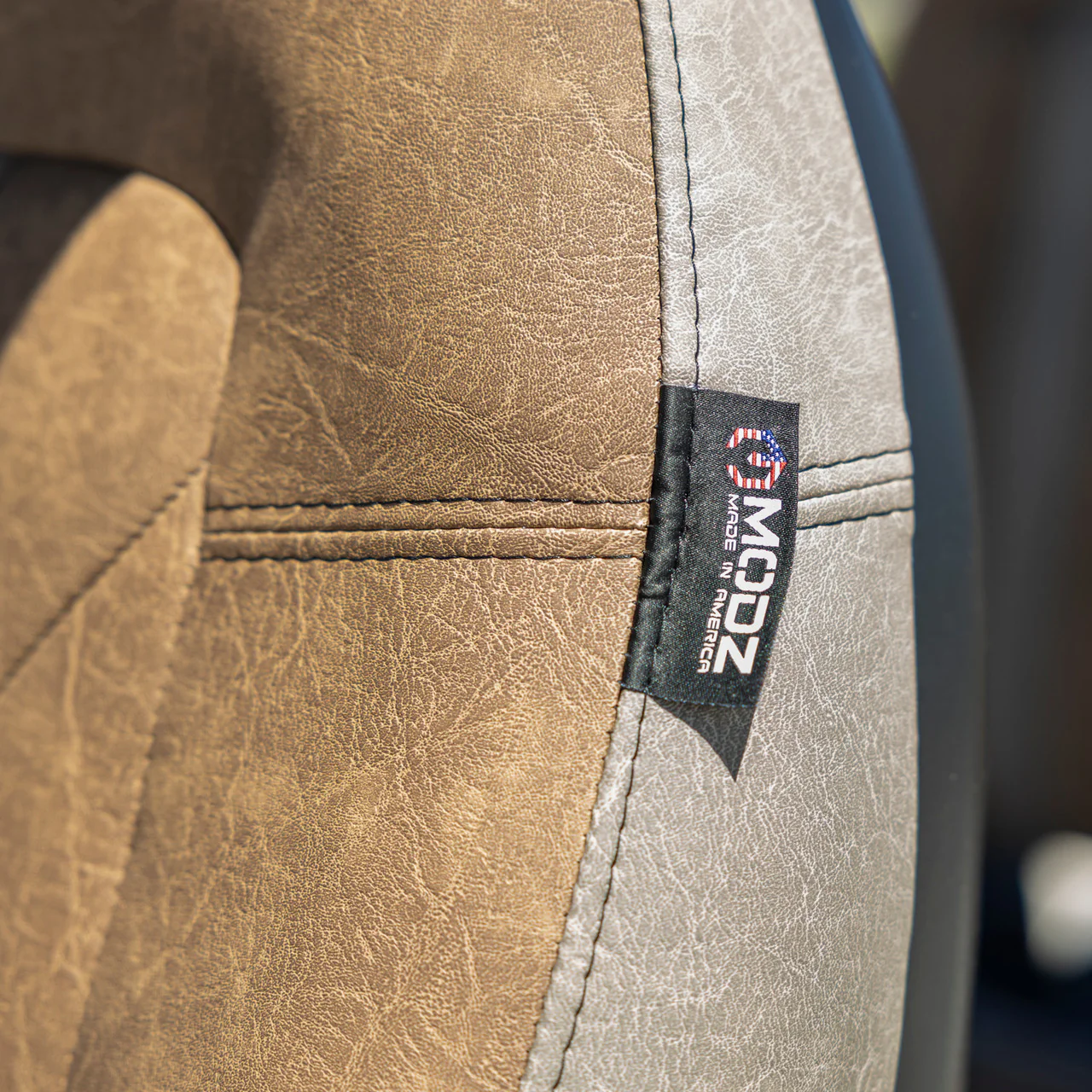 MODZ® Evolution Special Edition D5 Seat Cover - Wheat w/Pebble Accents - Image 2