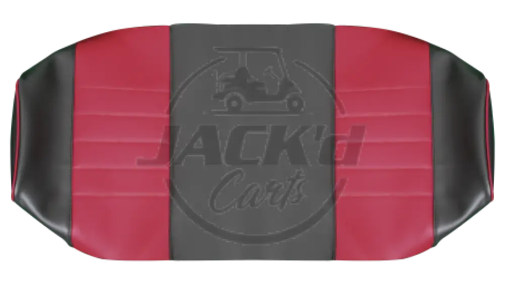 Seat Skin For Rear Seat, Candy Apple Red & Black