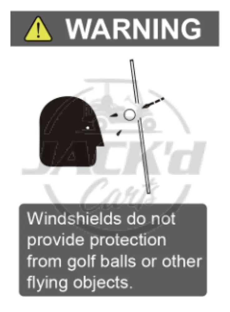 Windshield Warning Decal